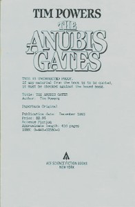 The Anubis Gates, Advanced Reading Copy ARC